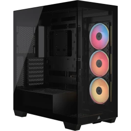 Корпус без блока питания/ Case Corsair 3500X LX-R RGB iCUE LINK, Midi-Tower, TG, 3x120mm ARGB, 2xUSB-A 3.2, 1xUSB 3.2 Type-C, E-ATX, ATX, mATX, mITX Black