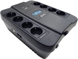 ИБП SPD-750U LCD, линейно-интерактивный, цифровой дисплей,  750 ВA, 450 Вт, 4 евророзетки с резервным питанием, 4 евророзетки с фильтрацией, USB,  защита RJ45/RJ11, батарея свинцово-кислотная 12В 9Ач, ШхГхВ 285х232х103мм, 7.4 кг/ UPS SPD-750U LCD, line-in