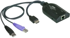 Модуль удлинителя, HDMI+KBD+MOUSE USB,  50 метр., для подкл. комплекта перключат. KN2124v/2140v/4124v/4140v/2116A/2132/4116/4132; KM0532/0932/0032, макс.разреш. 1920х1200, RJ45+HD-DP+USB A-тип, Female+2xMale, без Б.П., (DDC2B)/ATEN/ HDMI USB Virtual Media