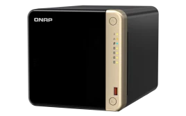 Сетевое хранилище/ SMB QNAPTS-464-8G NAS 4 HDD trays, 4-core Intel Celeron N5105/N5095 2.0-2.9 GHz, 8 GB RAM (1 x 8 GB) up to 16 GB (2 x 8GB), 2x2.5 Gigabit Ethernet , 2xUSB 3.2 Gen 2 (10Gbps), 2xUSB 2.0 port, 1xHDMI, 2xM.2 PCIe Gen 3 x1 slots