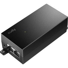 Адаптер PoE/ 30W 2.5Gbps PoE+/PoE Injector, 802.3at/802.3af Standard, Data and Power Carried over The Same Cable Up to 100 Meters, Plastic Case
