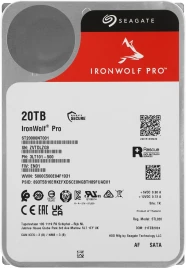 Жесткий диск/ HDD Seagate SATA 20Tb IronWolf Pro NAS 6Gb/s 7200 256Mb 1 year warranty (replacement WD201KFGX, WD202KFGX)