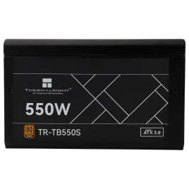 Блок питания 550W/ Power Supply Thermalright, 550W 80+ Bronze (ATX, 3.0, Non-modular, 1x24(20+4)pin 550mm, 1xCPU*2 8(4+4)pin 600+150mm, 1xPCIe 8(6+2)pin 450mm, 1xSATA*3+MOLEX4pin*1 400+150+150+150mm, 1xSATA*2+MOLEX4pin*2 400+150+150+150mm, Active, 120x120