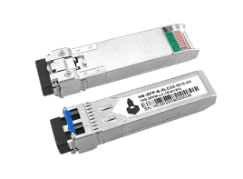 Оптический SFP Модуль/ Оптический SFP Модуль 10G. Два волокна Single Mode. Скорость: 10 Гбит/c. Тип разъема: 2LC. Оптический бюджет: 15дБ. Расстояние передачи - до 20км. Рабочая длина волны,нм - Tx:1310/Rx:1310. Поддержка DDM. Размеры (ШхВхГ): 13,7x8,5x55