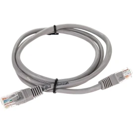 Патчкорд/ Патчкорд литой "Telecom" UTP кат.5е 1,0м серый