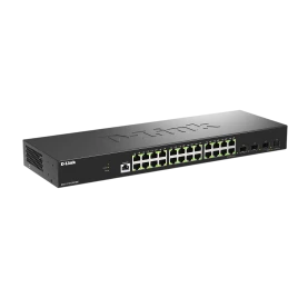Коммутатор/ Управляемый L2 коммутатор, 24x1000Base-T, 4x10GBase-X SFP+, защита от статического электричества до 6 кВ, CLI, консольный порт RJ-45, RPS, поддержка Dying Gasp