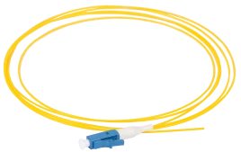 Оптический пигтейл, (SM), 9/125 (OS2), LC/UPC, LSZH, 1,5м