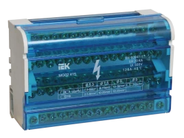 Шины на DIN-рейку в корпусе (кросс-модуль) ШНК 4х15 3L+PEN ИЭК
