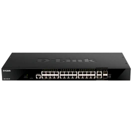 Коммутатор/ DGS-1520-28,DGS-1520-28/A1A Managed L3 Stackable Switch 24x1000Base-T, 2x10GBase-T, 2x10GBase-T, 2x10GBase-X SFP+, CLI, 1000Base-T Management, RJ45 Console