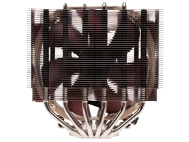 Кулер для процессора/ CPU Cooler Noctua NH-D15 (183W, 4-pin PWM, 165mm, Al/Cu, 6x6mm, 2x140mm, 82.43CFM, 24.6dBA, 1500RPM, S: 1851/1700/1200/115X, AM5/AM4, Beige/Brown)
