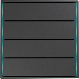 Donel Сенсорный кнопочный модуль KNX, 4 группы, метеорит. Серия устройств: DKNX