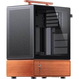 Корпус без блока питания/ Case JONSBO T7, Mini-Tower, TG, no fan, 1xUSB-A 3.0 + 1xUSB-C 3.2, mATX, mITX Black