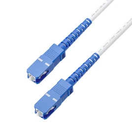 GCR PRO Патч-корд оптический 0.3m соединительный SC/UPC - SC/UPC Simplex одномодовый SM 9/125, LSZH, белый