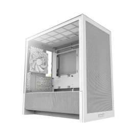 Корпус без блока питания/ Case NZXT H3 Flow (2025), Midi-Tower, TG, 1x120mm, 1xUSB-A 3.2 + 1xUSB-C 3.2, mATX, mITX White