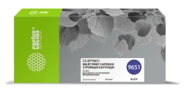 Картридж струйный Cactus CS-EPT9651 T9651 черный (187мл) для Epson