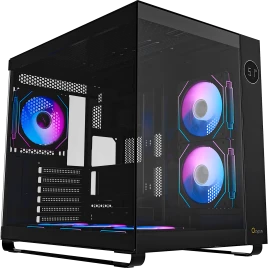 Корпус ПК без блока питания/ Case Ocypus Iota C70 BK ARGB, Midi-Tower, TG, 6x120mm ARGB, 2xUSB-A 3.0 + 1xUSB-C 3.1, ATX, mATX, mITX Black