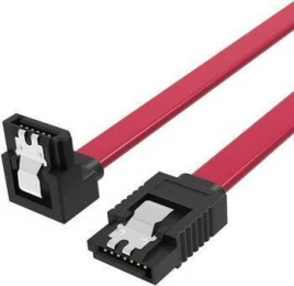 Кабель Vention SATA 3 M/SATA 3 M угол 90 с защелками, красный - 0.5 м