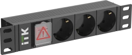 PDU 3 розетки нем. ст. LED 1U вх. С14 10"