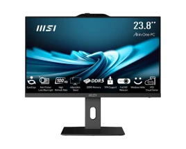 Моноблок/ MSI PRO AP242P 14M-653RU   23.8"(1920x1080 IPS)/Intel Core i5 14400(2.5Ghz)/16384Mb/512PCISSDGb/noDVD/Int:Intel UHD Graphics 730/Cam/BT/WiFi/-/war 1y/4.63kg/Black/Win11Pro + Wireless KB+M
