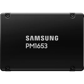 Твердотельный накопитель/ Samsung SSD PM1653, 3840GB, 2.5" 15mm, SAS 24Gb/s, 3D TLC, R/W 4200/3700MB/s, IOPs 770 000/135 000, TBW 7008, DWPD 1 (12 мес.)