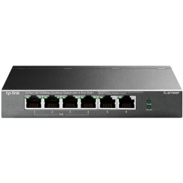 Коммутатор/ 4-port 10/100 Mbit / s unmanaged PoE + switch with 2 10/100 Mbit/s Uplink ports, metal case, desktop installation, 4 802.3 af/at PoE+ ports, 2 10/100 Mbit/s Uplink ports