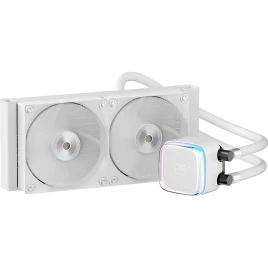 Система жидкостного охлаждения/ Water Cooling System Ocypus Iota L24 WH (280W, 240mm, LED temp, White, ARGB Pump, Fans: 2x120mm, 77CFM, 2000RPM/ Pump height 65mm, 27dBA, 3100RPM, Rad thickness 27mm/ S: 1851, 1700, 1200, 115X, AM5, AM4)