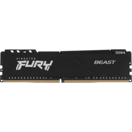 Память оперативная/ Kingston 16GB 3200MT/s DDR4 CL16 DIMM 1Gx8 FURY Beast Black (Select Regions ONLY)