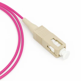 Оптический пигтейл ADVANT ADVOM4-PT02-SCU-LM, тип волокна: ОМ4 50/125. Разъем: SC/UPC, длина: 2, оболочка: LSZH, диаметр: 0.9, цвет: Маджента