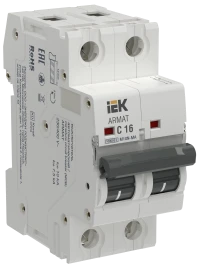 ARMAT Авт. выкл. без тепл. расц. M10N-MA 2P C 16А IEK