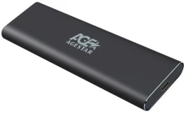 Внешний корпус SSD AgeStar 31UBNV1C NVMe USB3.1 алюминий серый M2 2280 M-key [31UBNV1C]
