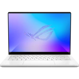 Ноутбук/ ASUS ROG Zephyrus G14 GU405AW-SY024W 14"(2880x1800 OLED 120Hz)/Intel Ultra 9 386H(2.1Ghz)/32768Mb/1024PCISSDGb/noDVD/Ext:nVidia GeForce RTX 5080(16384Mb)/Cam/BT/WiFi/73WHr/war 1y/1.57kg/Platinum White/Win11Home +  +чехол