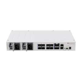 Коммутатор/ CRS510-8XS-2XQ-IN Cloud Router Switch, a versatile 100 Gigabit switch that offers speed, value, and diverse connectivity options. 2x 100 Gigabit QSFP28 ports, 8x 25 Gigabit SFP28 ports, dual hot-swap power supplies