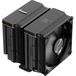 Кулер для процессора/ CPU Cooler Ocypus Iota A62 BK (260W, 4-pin PWM, LED temp., 158mm, Al/Cu, 6x6mm, 2x120mm, 77CFM, 29dBA, 2000RPM, S: 1851/1700/1200/115X, AM5/AM4, black)