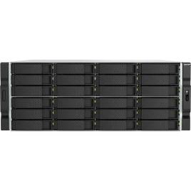 Сетевое хранилище без дисков/ ENTERPRISE QNAP QuTS hero network RAID drive, 24 3.5"/2.5" bays, 2 x 2.5 GbE BASE-T ports, 2 x 10 GbE BASE-T ports, rack-mounted, 2 x power supplies. AMD Ryzen 7 7000, up to 5.3 GHz, 32 GB DDR5. Rails are not includ