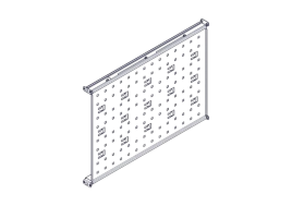 Fixed shelf Systeme Electric, Uniprom series, 1U, 650mm, 120kg