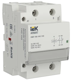 ARMAT Контактор модульный KMR 100А 24В AC/DC 1НО 1НЗ IEK