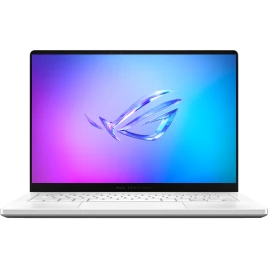 Ноутбук/ ASUS ROG Zephyrus G14 GA403GM-SY020 14"(2880x1800 OLED 120Hz)/AMD Ryzen AI 9 465(2Ghz)/32768Mb/1024PCISSDGb/noDVD/Ext:nVidia GeForce RTX 5060(8192Mb)/Cam/BT/WiFi/73WHr/war 1y/1.5kg/Platinum White/DOS +  +чехол