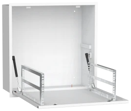 ITK LINEA R Шкаф встр. потол. 4U 600х600мм дв. мет. белый