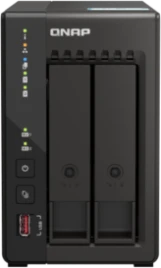 Сетевое хранилище без дисков/ SMB QNAP TS-253E-8G NAS, 2-tray w/o HDD. 2xHDMI-port. 4-core Celeron J6412 2-2.6 GHz, 8GB DDR,  2x2.5Gb LAN, 2 x M.2 2280 PCIe Gen 3 x2, 2x USB 3.2 Gen 2 (10Gbps) Port, 2x USB 2.0 port