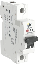 ARMAT Авт. выкл. M06N-DC 1P K 3А IEK