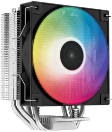Кулер Deepcool AG400 LED RGB Soc-AM5/AM4/1200/1700/1851 черный 4-pin 18-32dB Al+Cu 220W 614gr Ret (R-AG400-BKLNMC-G-1) [R-AG400-BKLNMC-G-1]