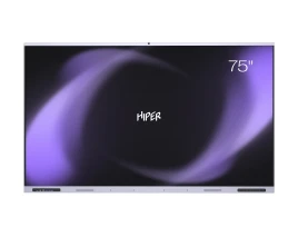 Интерактивные ЖК панели/ Touch panel HIPER Touch EDU IFP7506-HE - ARM Cortex-A72 + CortexA53/8ГБ/128ГБ/75"/IPS/3840x2160/Инфракрасная сенсорная панель/Zero bonding/20 Android/40 Windows касания/Wi-Fi 6/Bluetooth 5.4/Android 14/Графит
