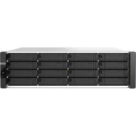 Сетевое хранилище без дисков/ Enterprise QNAP ES1686dc-R2-2123IT-64G Network RAID drive, two controllers, 16 3.5"/2.5" SAS 12 Gbps bays, rack-mounted, 2 power supplies, 2 x Intel Xeon D-2123IT, 2.2 GHz (3.0 GHz), 64 GB DDR4.