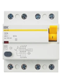 УЗО ВД1-63S 4Р 32А 100мА IEK