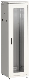Шкаф сетевой 19" LINEA N 38U 600х800 мм, стеклянная передняя дверь, серый