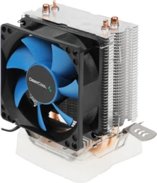 Кулер Deepcool Ice Edge Mini FS V2.0 Soc-AM5/AM4/1200/1700/1851 черный/синий 3-pin 25dB Al+Cu 100W 276gr Ret (DP-MCH2-IEMV2) [DP-MCH2-IEMV2]