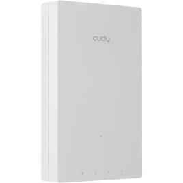 Точка доступа/ AX3000 Dual Band Wi-Fi 6 Wall Plate Access Point, Chipset MT7981+MT7531AE+MT7976CN, 802.11ax/ac/a/b/g/n, 2402Mbps at 5GHz + 574Mbps at 2.4GHz, 1 x Gigabit PoE-IN Port, 802.3af / at, 4 x Gigabit  RJ45 ports, LAN1 support PoE Out,  Cudy Mesh