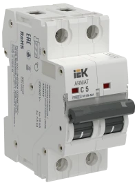 ARMAT Авт. выкл. без тепл. расц. M10N-MA 2P C 5А IEK