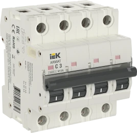 ARMAT Авт. выкл. M10N 4P C 3А IEK