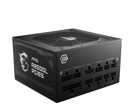 Блок питания ПК/ Power Supply MSI MAG A850GL PCIE5, 850W 80+ Gold (ATX, 3.0, PCIe 5.0, Full modular, 1x24(20+4)pin, 2xCPU 8(4+4)pin, 4xPCIe*2 8(6+2)pin, 1x12VHPWR, 8xSATA3, 4xMOLEX4pin, Active, 120x120mm, 150x140x86mm, APFC, black)
